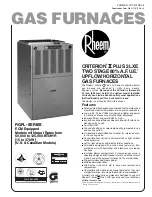 Preview for 1 page of Rheem CRITERION II PLUS 2 LXE RGPL- SERIES Manual