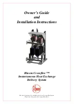 Rheem Crossflow RD200 Owner'S Manual And Installation Instructions preview