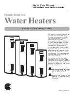 Preview for 1 page of Rheem Double Element Residential Electric Models Use & Care Manual