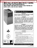 Preview for 1 page of Rheem GLH series Installation Instructions Manual