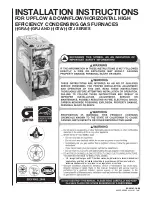 Rheem Gra Series Installation Instructions Manual preview