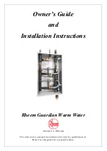 Rheem Guardian Warm Water Owner'S Manual And Installation Instructions preview