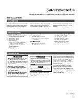 Preview for 1 page of Rheem HC-TST402DFMS Series Installation/Configuration Manual