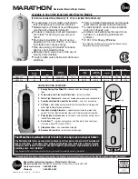 Preview for 1 page of Rheem Marathon CMR50245 Specification Sheet