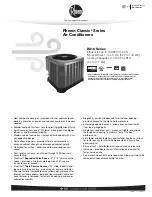 Предварительный просмотр 1 страницы Rheem RA1618AJ1NA Manual