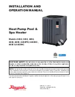 Rheem Raypak 2450 Installation And Operation Manual предпросмотр