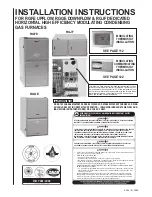 Preview for 1 page of Rheem RGFE Installation Instructions Manual