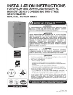 Rheem RGRK SERIES Installation Instructions Manual preview