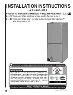 Rheem RH1V2417STANJA Installation Instructions Manual preview