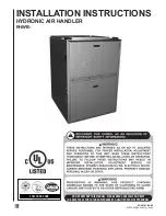 Rheem RHWB-04WMP36A Installation Instructions Manual preview