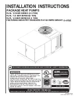 Rheem RJNL-A036CK Installation Instructions Manual предпросмотр