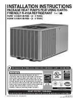 Preview for 1 page of Rheem RQMP 14 Series Installation Instructions Manual