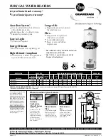 Rheem RR40-36FV1 Specifications preview