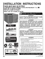 Preview for 1 page of Rheem RRNL-B Installation Instructions Manual