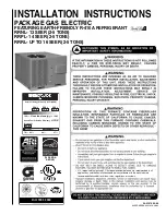 Preview for 1 page of Rheem RRNL Installation Instructions Manual