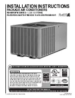 Preview for 1 page of Rheem RSNM SERIES Installation Instructions Manual