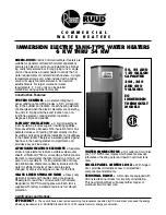 Rheem Ruud 6 KW THRU 54 KW Specification Sheet preview