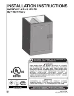 Rheem RW1P Installation Instructions Manual preview