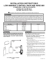 Preview for 1 page of Rheem RXRZ-B01 Installation Instructions