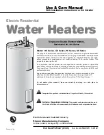 Rheem SE Series Use And Care Manual preview