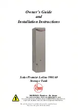 Preview for 1 page of Rheem Solar Premier Loline 590160 Owner'S Manual And Installation Instructions