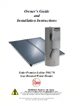 Rheem Solar Premier Loline 596270 Owner'S Manual And Installation Instructions preview