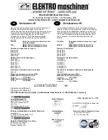 Preview for 68 page of Rheinland Elektro Maschinen MSEm 2010 SLD Operating Instructions Manual