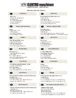 Preview for 72 page of Rheinland Elektro Maschinen MSEm 2010 SLD Operating Instructions Manual