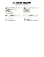 Preview for 73 page of Rheinland Elektro Maschinen MSEm 2010 SLD Operating Instructions Manual