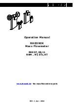 Предварительный просмотр 1 страницы RHEONIK RHE 07 Operation Manual