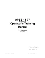 Rhin-O-Tuff APES-14-77 Operator'S Training  Manual preview