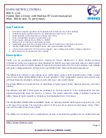 Preview for 2 page of RHINO MOTION CONTROLS RMCS-1110 Installation Manual And Datasheet