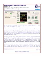 Preview for 22 page of RHINO MOTION CONTROLS RMCS-1120 Installation Manual And Datasheet