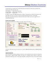 Предварительный просмотр 21 страницы RHINO MOTION CONTROLS RMCS - 2303 Operating Manual
