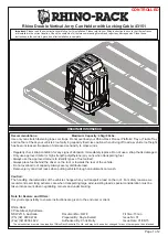 Предварительный просмотр 1 страницы Rhino-Rack 43151 Manual