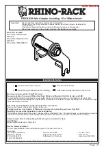 Предварительный просмотр 1 страницы Rhino-Rack RBCA030 Quick Start Manual