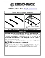 Rhino-Rack RLCP05 Installation Manual preview