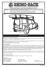 Rhino-Rack RTL001 Manual preview