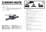 Rhino-Rack SRB006 Fitting Instructions Manual preview