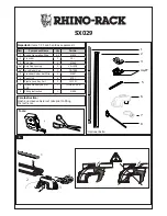 Preview for 2 page of Rhino-Rack SX029 Instruction Manual