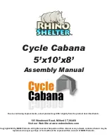 Preview for 1 page of Rhino Shelter CycleCabana Assembly Manual