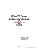 Preview for 2 page of Rhino-Tuff HD-4470 Installation, Setup & Operation Manual