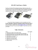 Preview for 3 page of Rhino-Tuff HD-4470 Installation, Setup & Operation Manual