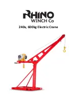 Preview for 1 page of Rhino Winch RW-C400-e User Manual