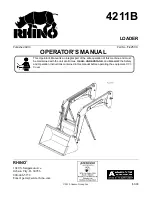 RHINO 4211B Operator'S Manual preview