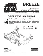 RHINO 48-inch Operator'S Manual preview