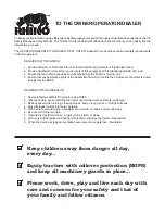 Preview for 91 page of RHINO 48-inch Operator'S Manual