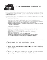 Preview for 22 page of RHINO 7600A Parts Manual