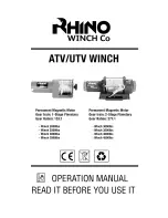 Предварительный просмотр 17 страницы RHINO ATV 2000lbs Operation Manual