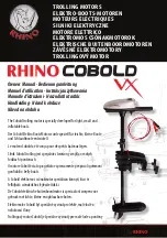 RHINO Cobold VX Owner'S Manual предпросмотр